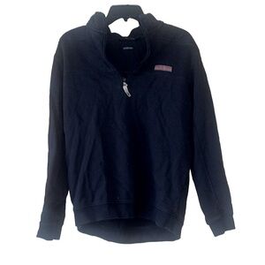 Vineyard Vines the shep shirt blue half zip Sweater